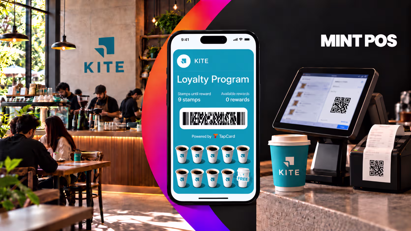 Kite Coffee runs a fully automated loyalty program, right from billing